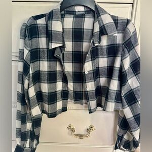 Navy and Green Flannel